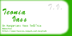 teonia vass business card